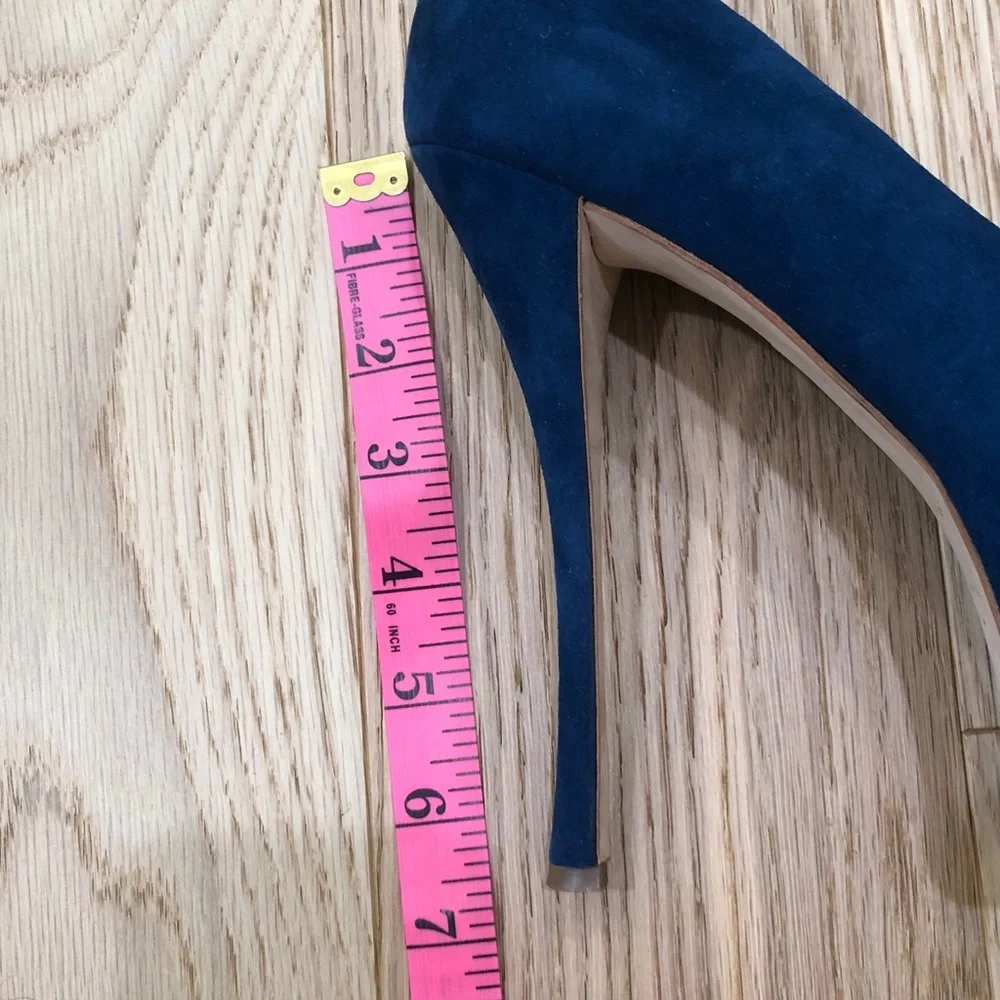 Giuseppe Zanotti Platform Heels Size 9 Blue Gaga Suede